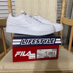 Size 10 women’s A-low FILA sneakers.  New, never worn